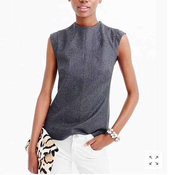 J. Crew Tops - J. Crew Collection Italian Wool Mockneck Top